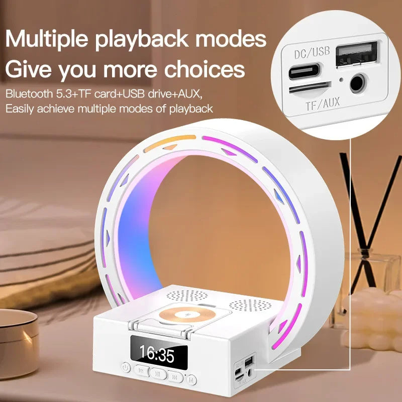 4-in-1 Wireless Speaker & Charging Lamp