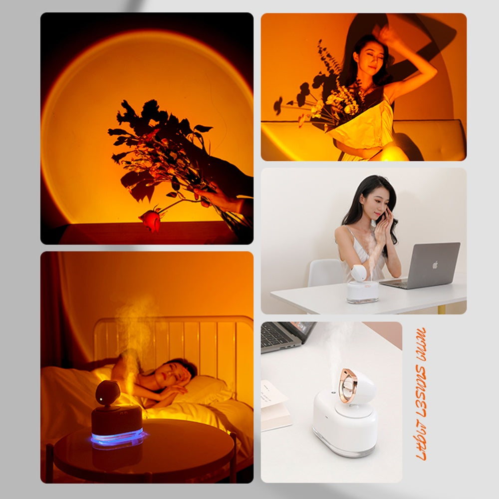 Sunset Glow 2-in-1 Mini Humidifier & Lamp