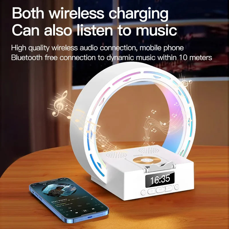 4-in-1 Wireless Speaker & Charging Lamp