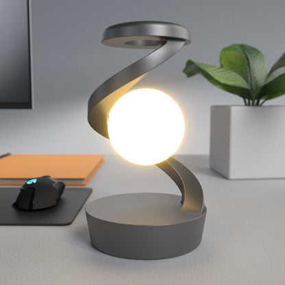 Rotating Moon Desk Lamp with Wireless Phone Charger
